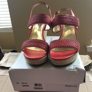 Style &Co woven wedge sandals